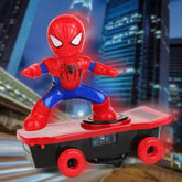 Electrifying Spider Hero Stunt Skateboard Toy - souqsaving.com
