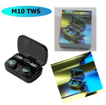 M10 TWS Wireless Earphones – Deep Bass, Smart Touch & Long Battery Life