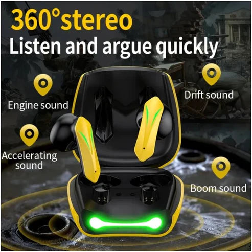 Wireless Gaming Earbuds – Bluetooth Stereo Headphones for Mobile & PC